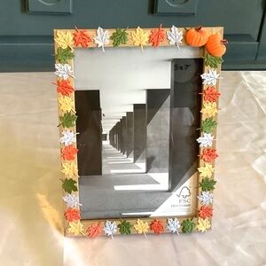 5x7 Fall leaves picture frame